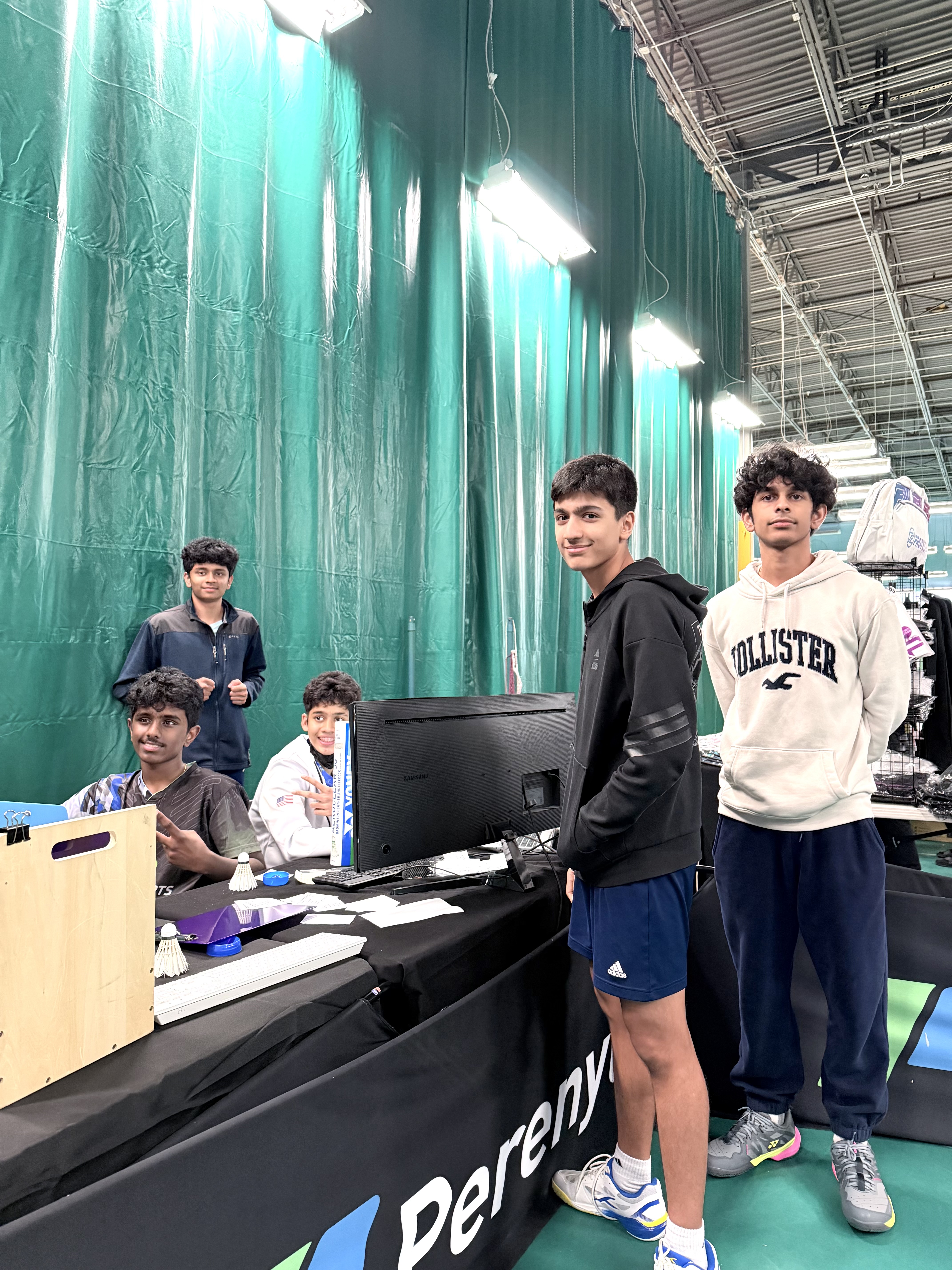 Tournament registration desk